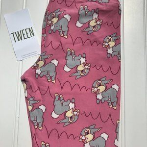 Lularoe Tween kids pink Thumper Leggings Disney BRAND NEW womens petite